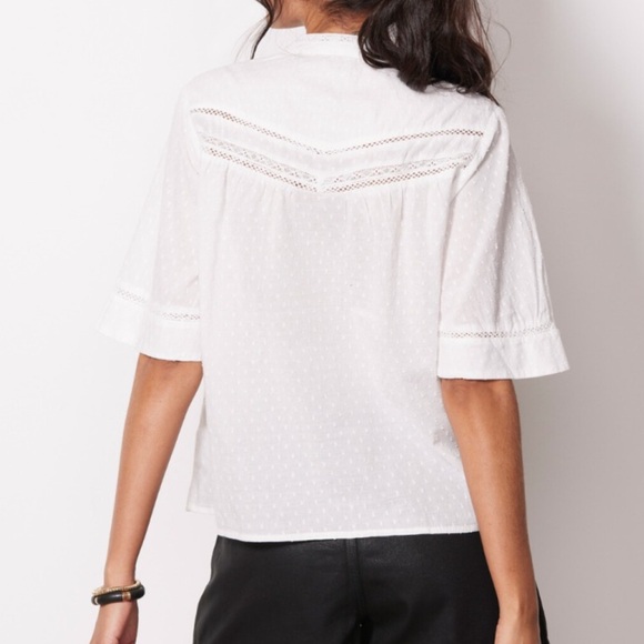Faherty Rhoda Top in White - Picture 4 of 6